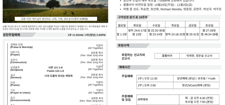 2023년 6월 4일 주보