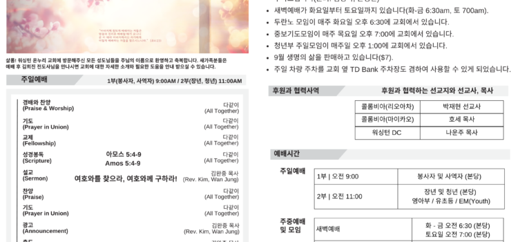 2025년 8월 24일 주보