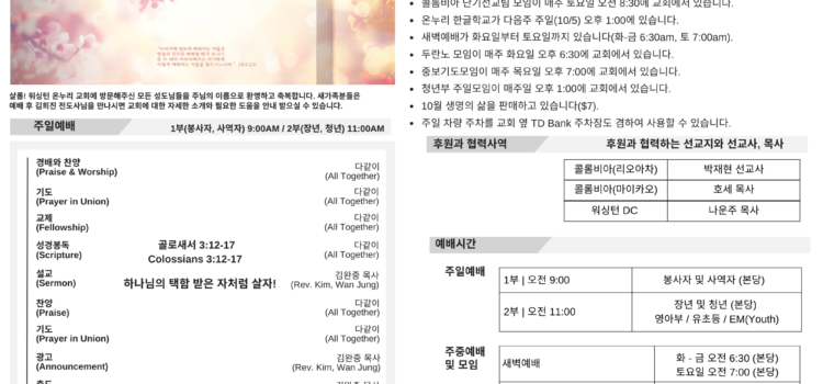 2025년 9월 28일 주보