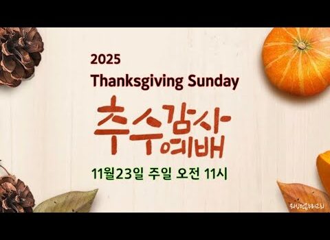 2025년 추수감사절영상