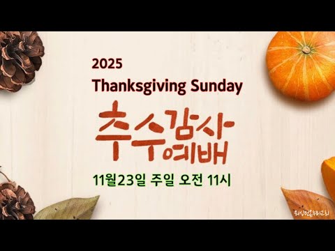 2025년 추수감사절영상