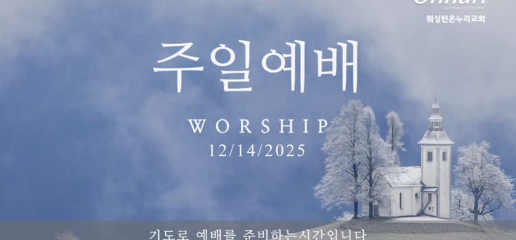 [워싱턴온누리교회] 2025년 12월 14일 주일예배 | 기다림의 은혜 (누가복음 2:25-32) 김완중 목사